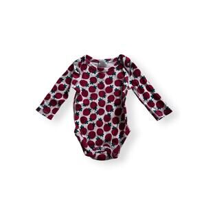 Hanna Andersson organic strawberry onesie